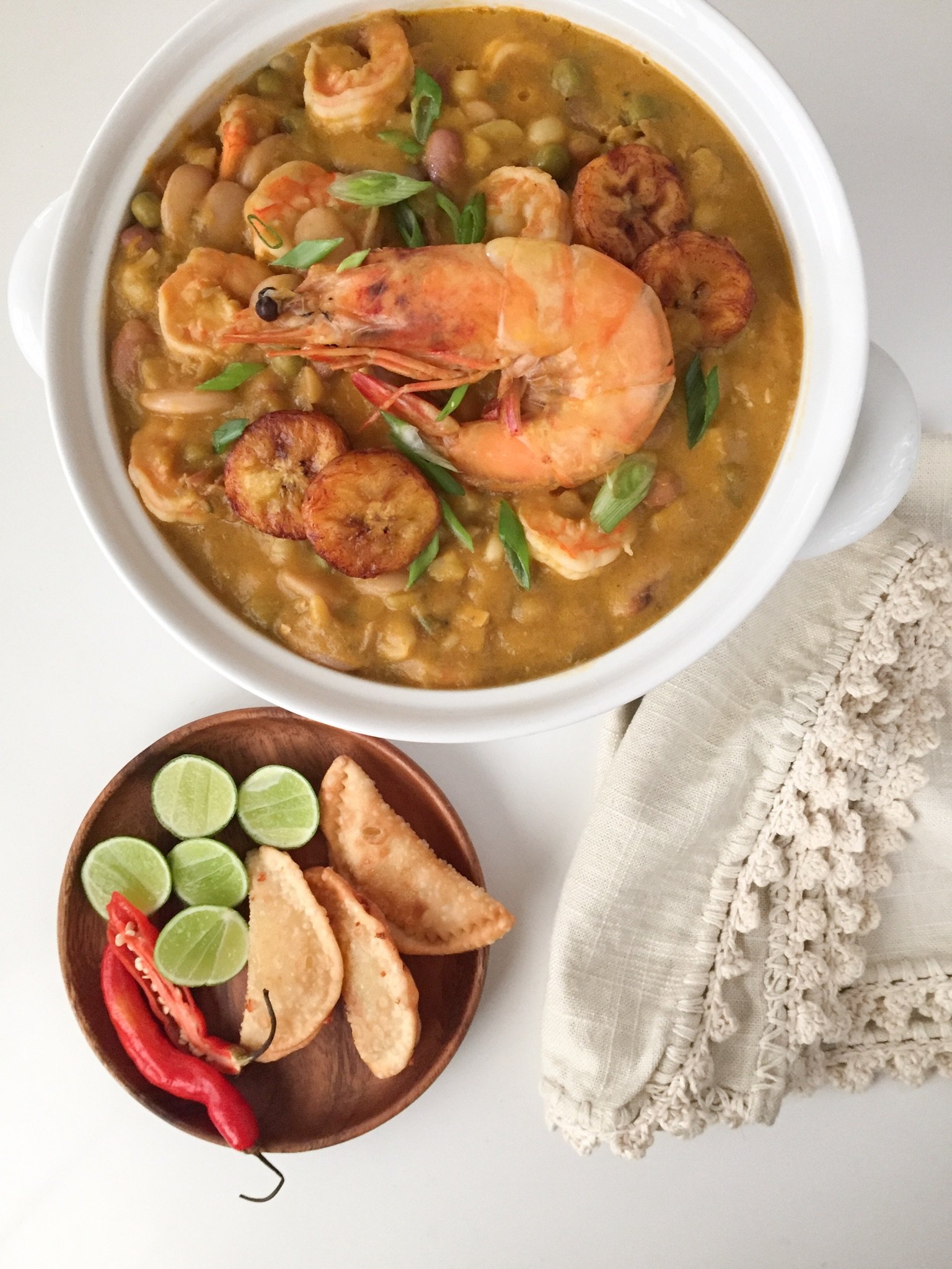 fanesca de coco y camaron