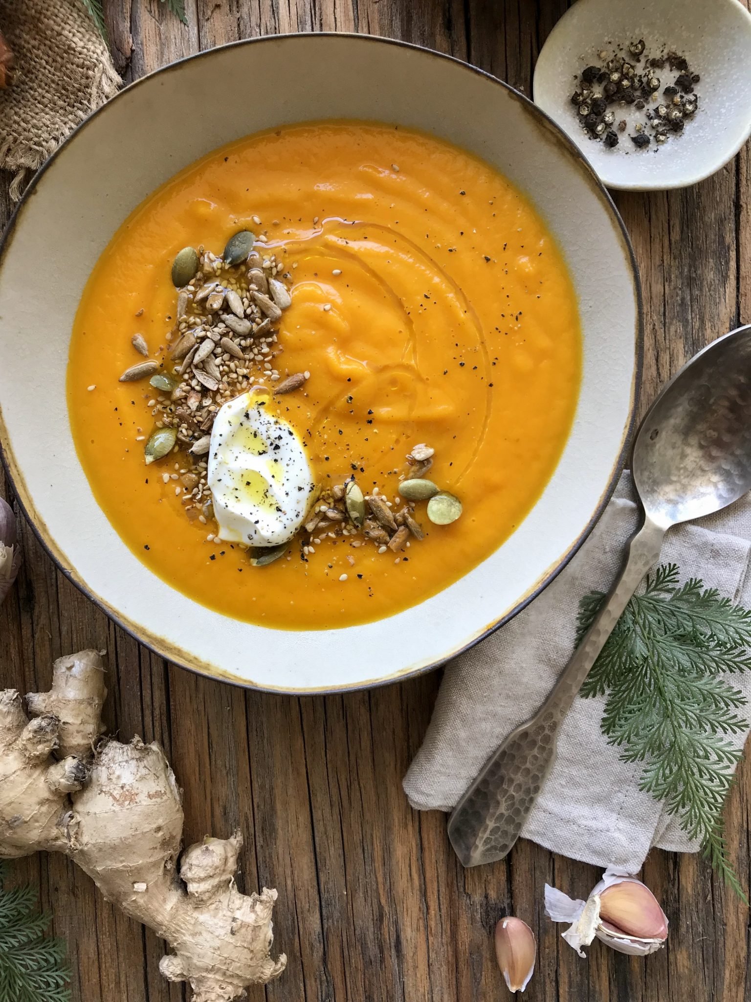 Crema de Zanahoria y Jengibre Confieso que Cocino