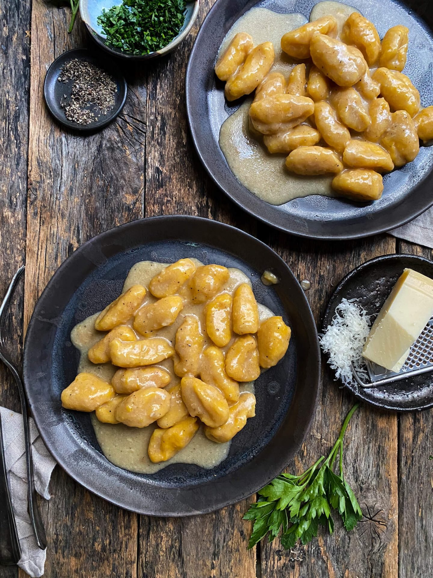 Ñoquis de Zapallo con Salsa de Ajos Asados - Confieso que Cocino