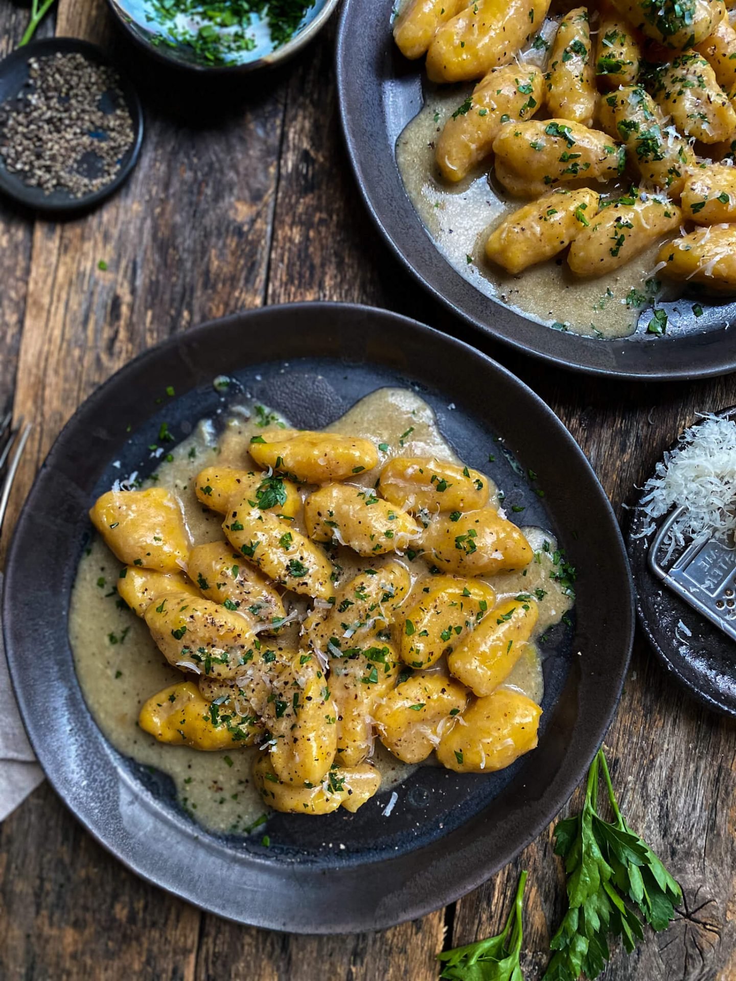Ñoquis de Zapallo con Salsa de Ajos Asados - Confieso que Cocino