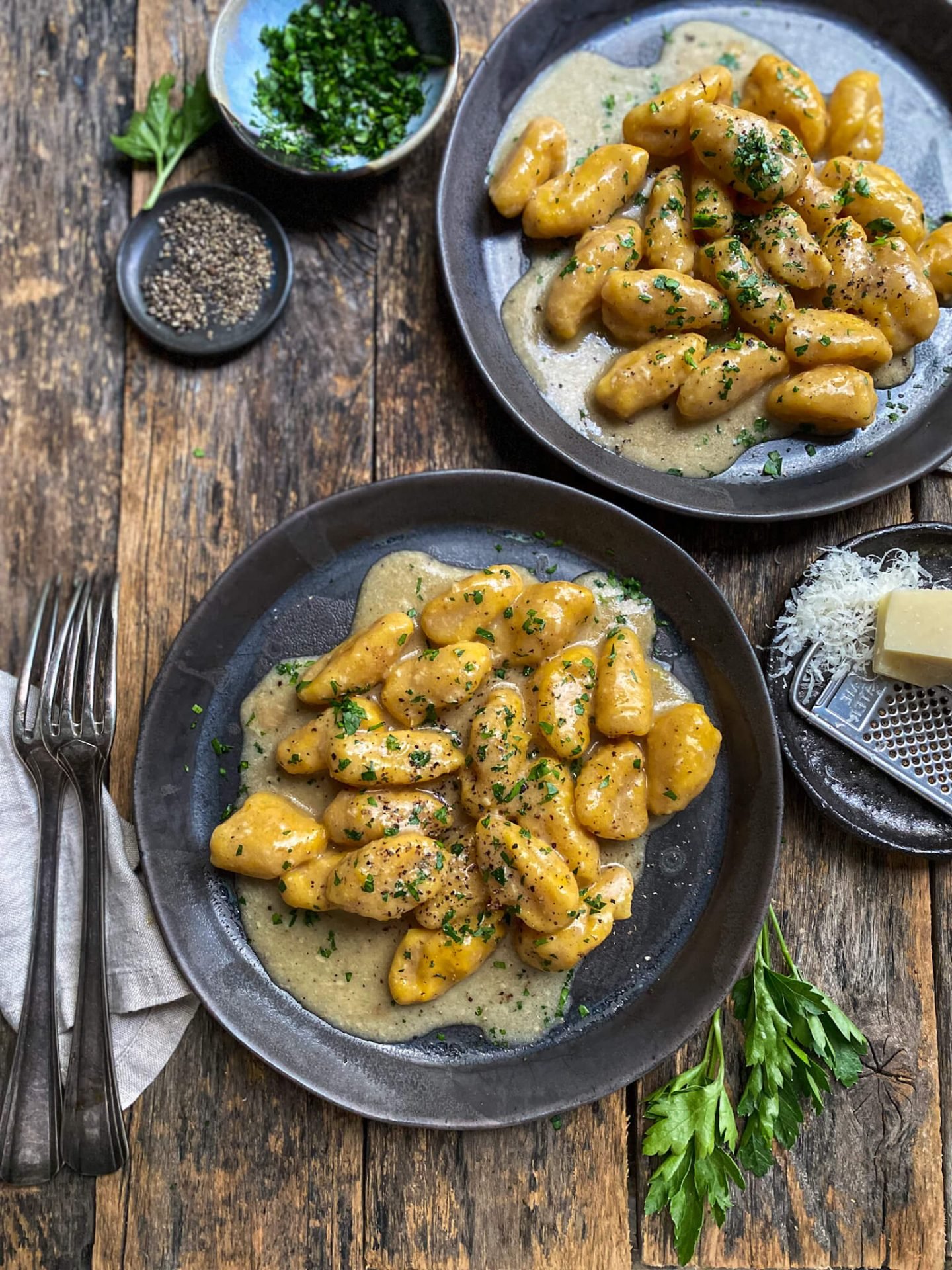 Ñoquis de Zapallo con Salsa de Ajos Asados - Confieso que Cocino